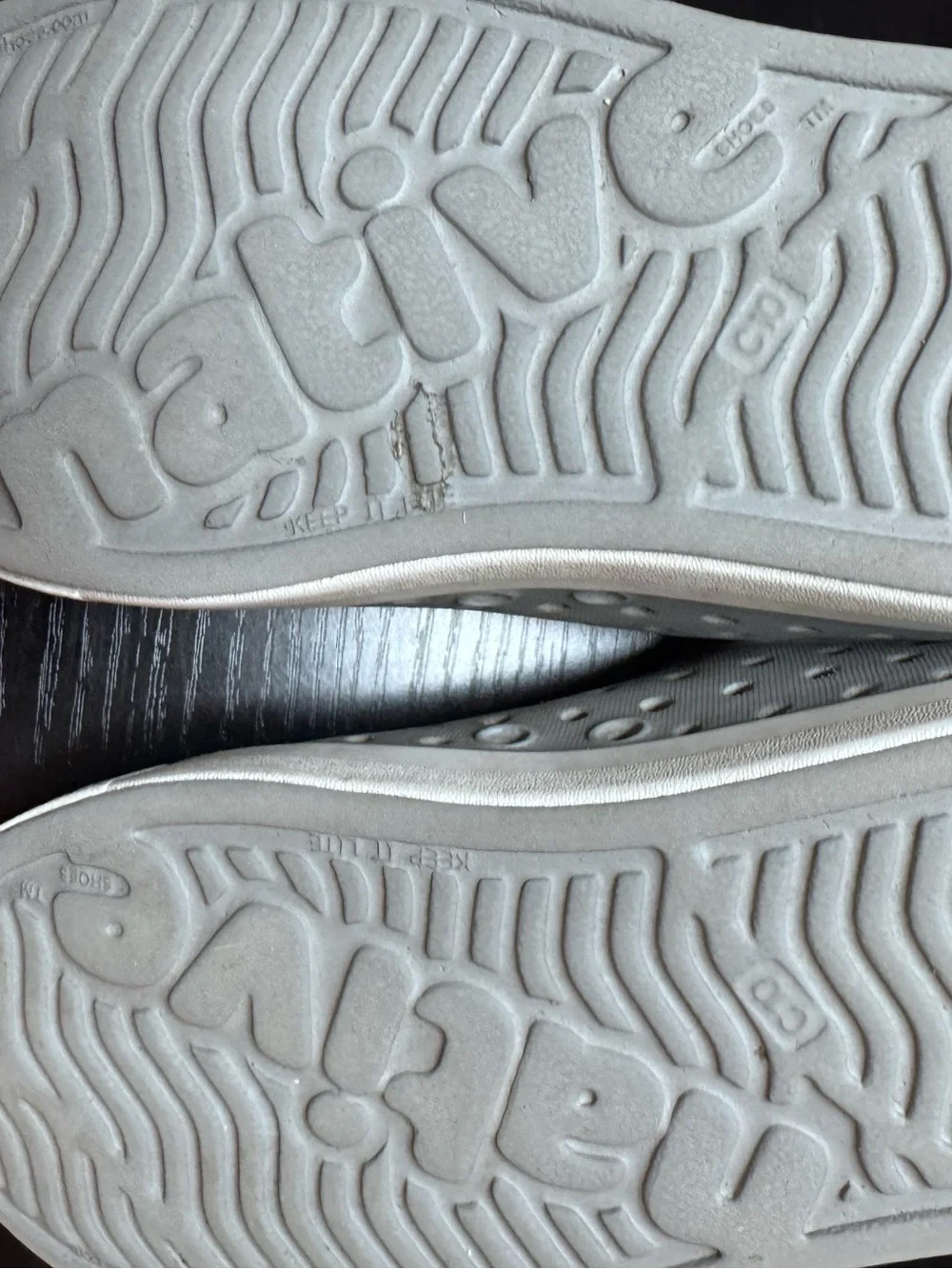 Native Slip-On Loafers — Light Gray